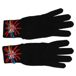 Handsker|Handsker<Dolce & Gabbana Broderede Uldhandsker Sort