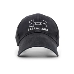 Huer, Kasketter & Hatte^Balenciaga Broderet bomuldshat med rygsæk Sort