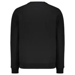Trøjer|Sweatshirts<Versace Broderet bomuldssweatshirt med ribkanter Sort