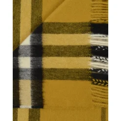 Halstørklæder Og Tørklæder<Burberry Broderet Cashmere Tørklæde Gul