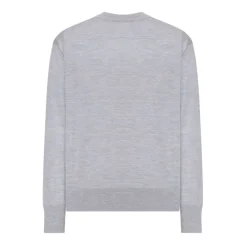 Sweatshirts<Ami Paris Broderet Logo Sweaters Grå