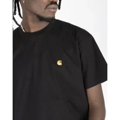 T-Shirts<Carhartt Wip Broderet Logo T-shirt Sort
