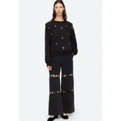 Sweatshirts^Sea NY Broderet Maja Sweater Sort
