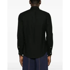 Skjorter<Polo Ralph Lauren Broderet Oxford Skjorte Sort