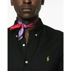 Skjorter<Polo Ralph Lauren Broderet Oxford Skjorte Sort