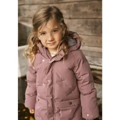 Jakker^En Fant Broderet Pufferjakke i Rose Taupe Brun