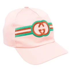 Huer & Kasketter^Gucci Broderet stribet hat Pink