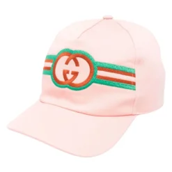 Huer & Kasketter^Gucci Broderet stribet hat Pink