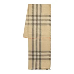 Halstørklæder Og Tørklæder|Tørklæder^Burberry Broderet uldblandingstørklæde Beige