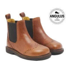 Støvler^Angulus Brogue Chelsea Støvle - Cognac/ Brun