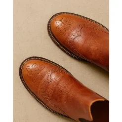 Chelsea Boots^Angulus Brogue Chelsea Støvle - Cognac/ Brun