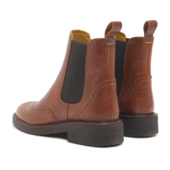Chelsea Boots^Angulus Brogue Chelsea Støvle - Cognac/ Brun
