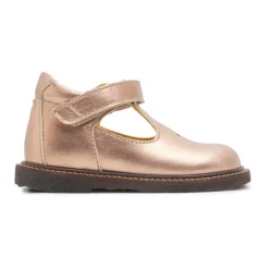 Pæne Sko<Angulus Bronze Metallic Velcrosko med Hjertemotiv Brun