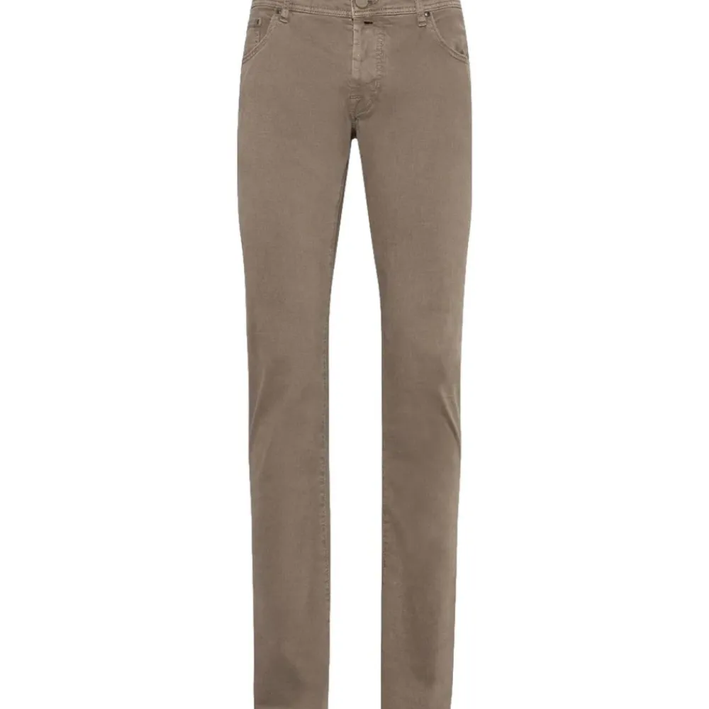 Bukser^Jacob Cohën bomuld gabardine Bard jeans Brun
