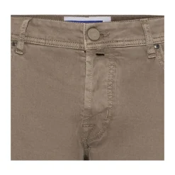 Bukser^Jacob Cohën bomuld gabardine Bard jeans Brun