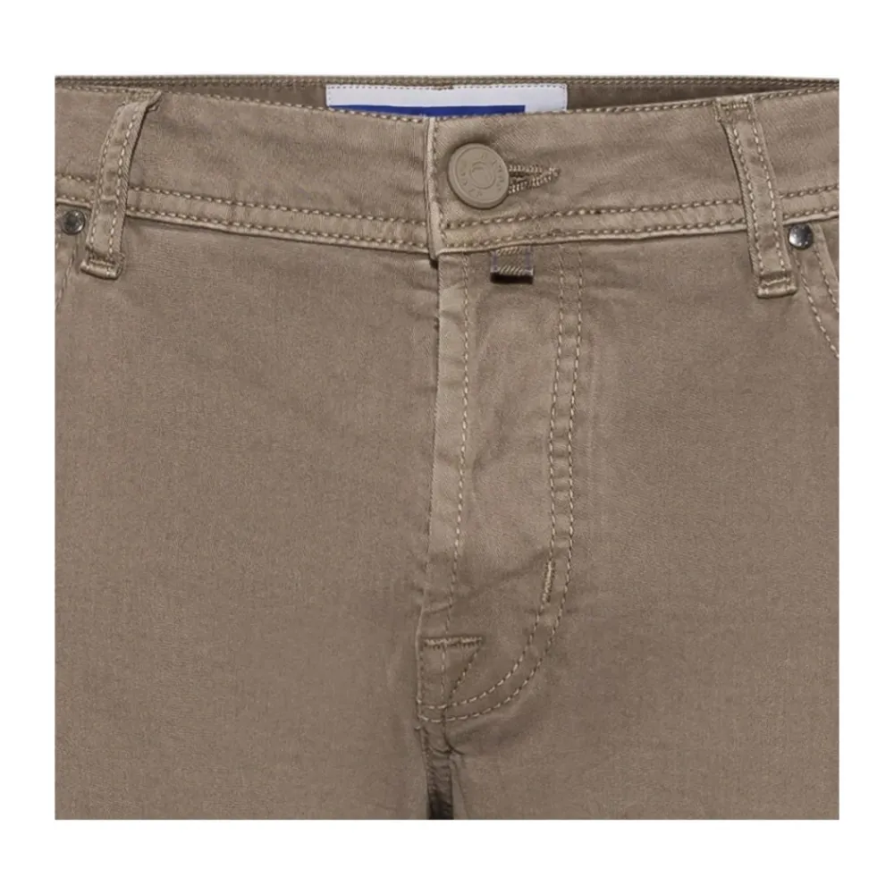 Bukser^Jacob Cohën bomuld gabardine Bard jeans Brun