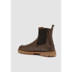 Chelsea Boots<Elia Maurizi Chelsea Boot i Kalveskind Brun
