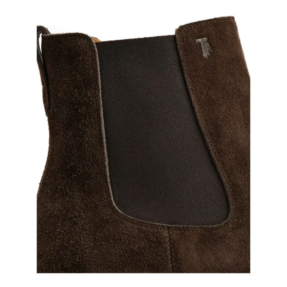 Chelsea Boots<Tod's Elastiske Sidedele Støvler Brun