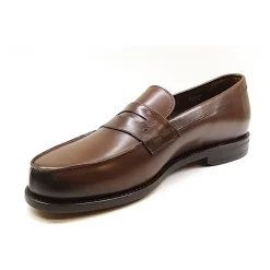 Loafers^Berwick Kalveskind Loafer med Penny Strap Brun