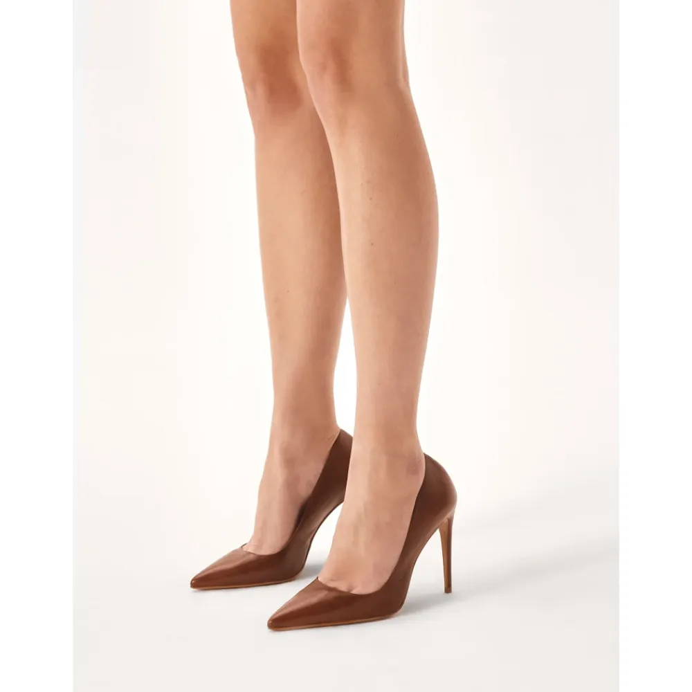 Pumps^Kazar klassiske pumps med spidse tæer Brun