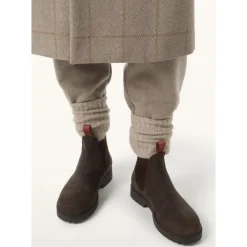 Chelsea Boots^Loro Piana Læder Chelsea Støvler med Kummel-Farvet Sløjfe Brun
