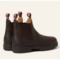 Chelsea Boots^Loro Piana Læder Chelsea Støvler med Kummel-Farvet Sløjfe Brun