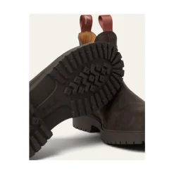 Chelsea Boots^Loro Piana Læder Chelsea Støvler med Kummel-Farvet Sløjfe Brun