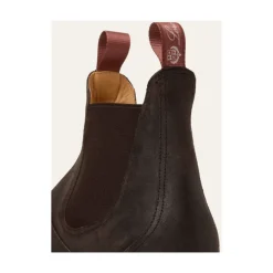 Chelsea Boots^Loro Piana Læder Chelsea Støvler med Kummel-Farvet Sløjfe Brun
