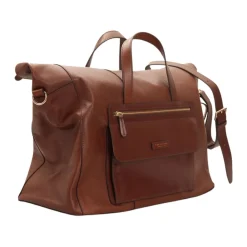 Rejsetasker^The Bridge læder Duffle taske Alberto Model Brun