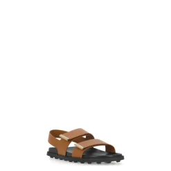 Sandaler<Tod's Læder Sandaler med Velcrolukning Brun