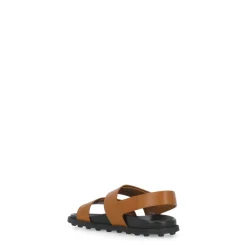 Sandaler<Tod's Læder Sandaler med Velcrolukning Brun