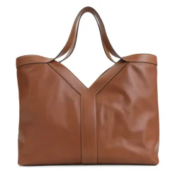 Indkøbstasker<Saint Laurent læder Y Skuldertaske Brun