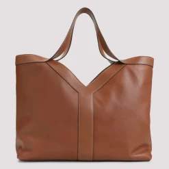 Indkøbstasker<Saint Laurent læder Y Skuldertaske Brun