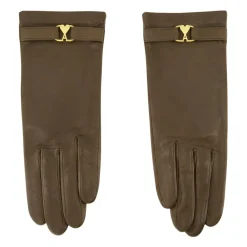 Handsker<Ami Paris Læderhandsker Unisex Model Brun