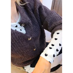 Striktrøjer & Sweatere^Liberté Melange Knappe Cardigan Brun
