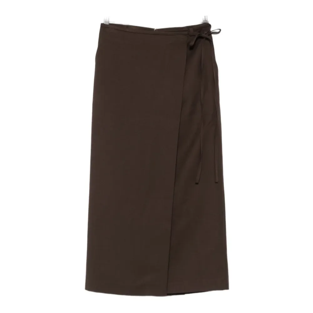 Nederdele^Dunst Midi Wrap Nederdel Brun