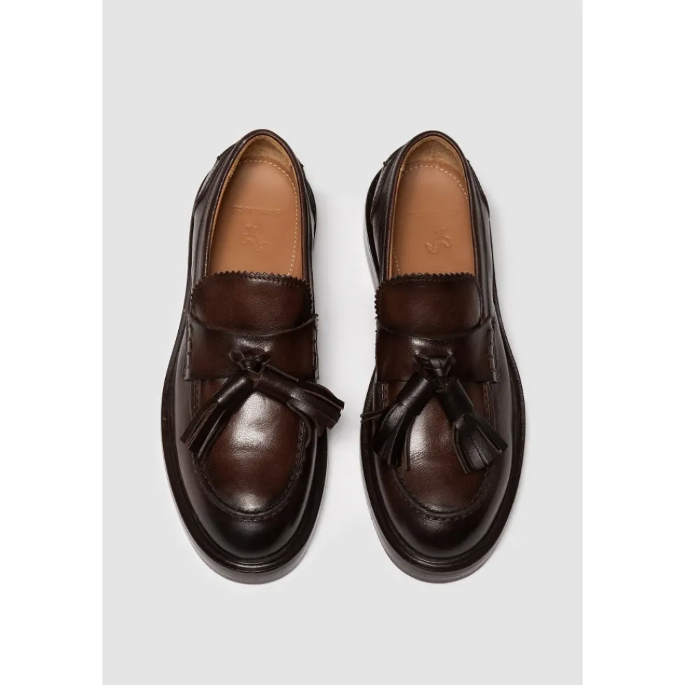 Loafers<Elia Maurizi Penny Loafer Triple Lædersål Brun