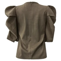 Bluser & Skjorter^Liberté Puff-ærme Bluse Brun