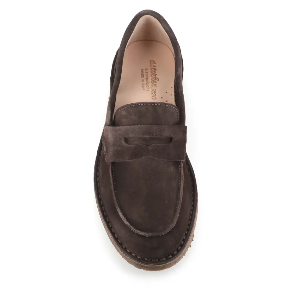 Loafers<ASTORFLEX Ruskind Mokkasin Sandaler Brun