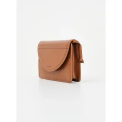 Clutch<Marni Skuldertaske med Logoprint Brun
