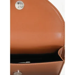 Clutch<Marni Skuldertaske med Logoprint Brun