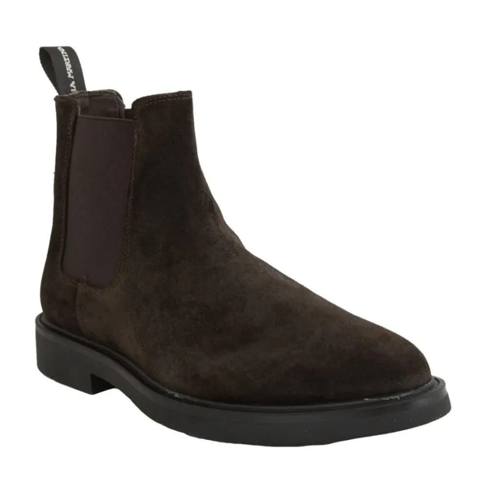 Chelsea Boots<La Martina Suede Ankelstøvle Brun