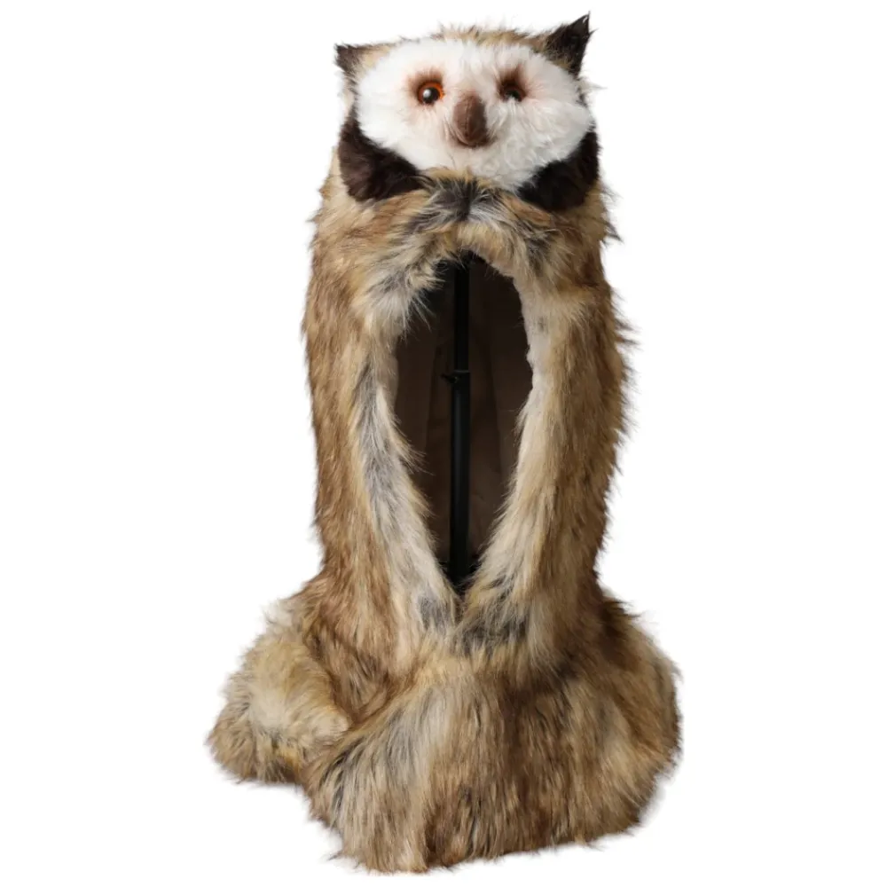 Huer & Kasketter^Dolce & Gabbana Ugle Faux Fur Hovedhue Brun