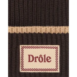Huer, Kasketter & Hatte^Drole de Monsieur uldhat med stribe trim Brun