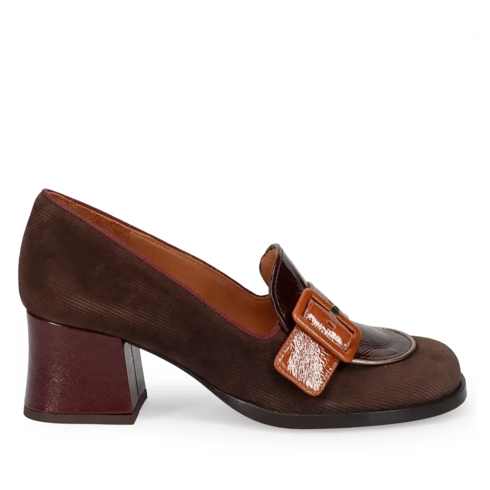 Pumps|Stiletter^Chie Mihara e 70`er-inspirerede lædersko med hæl Brun