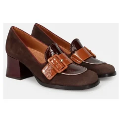 Pumps|Stiletter^Chie Mihara e 70`er-inspirerede lædersko med hæl Brun