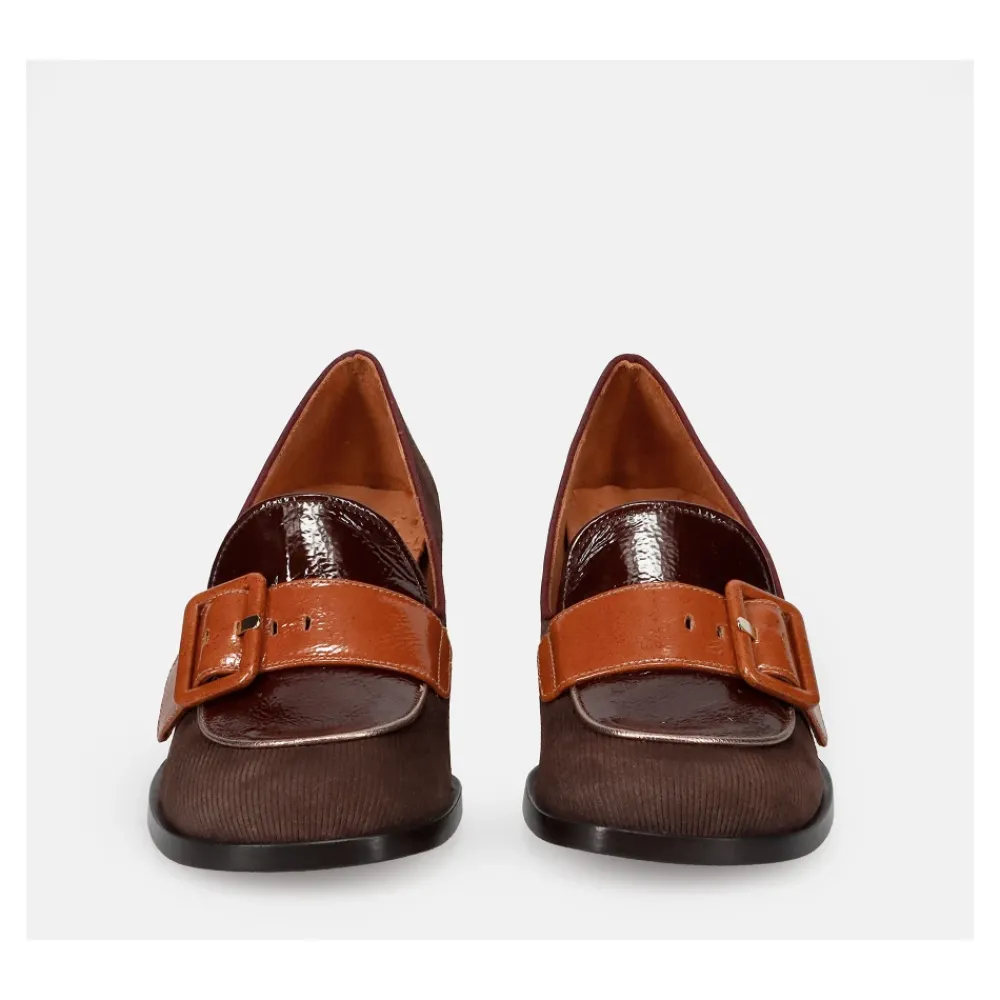 Pumps|Stiletter^Chie Mihara e 70`er-inspirerede lædersko med hæl Brun