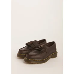 Loafers^Dr. Martens e Læder Mokkasinsko med Frynser Brun