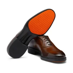 Business Sko<Santoni e læder sneakers med Ptera-sål Brun