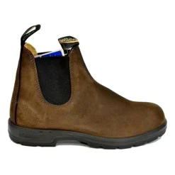 Chelsea Boots<Blundstone e Nubuck Læder Chelsea Støvler Brun